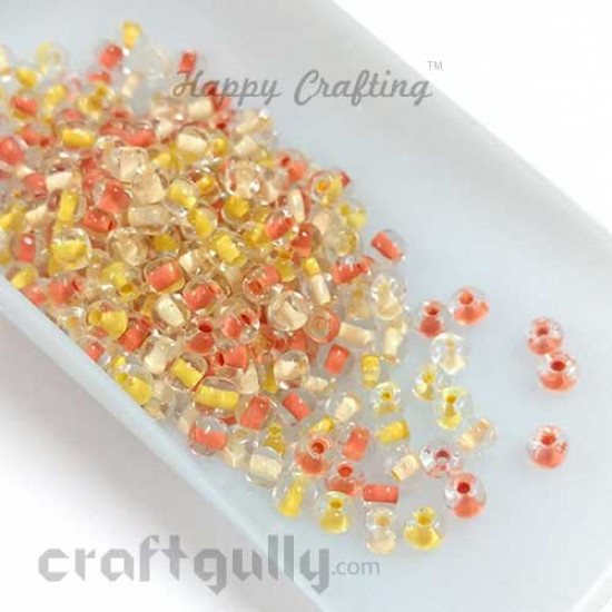 Seed Beads 3mm Glass - Round - Assorted #1 - 25gms