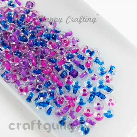 Seed Beads 3mm Glass - Round - Assorted #2 - 25gms