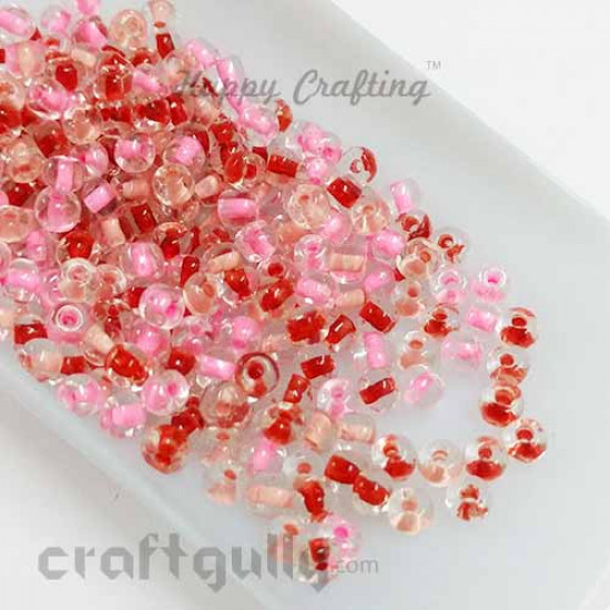 Seed Beads 3mm Glass - Round - Assorted #3 - 25gms