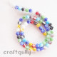 Glass Beads - Assorted Round - String of 65 Beads