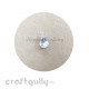 Charms 12mm - Glass - Drop Stone With Prong Setting - White - Pack of 1 Charms 12mm - Glass - Drop Stone With Prong Setting - White - Pack of 1