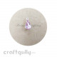 Charms 12mm - Glass - Drop Stone With Prong Setting - Baby Pink - Pack of 1 Charms 12mm - Glass - Drop Stone With Prong Setting - Baby Pink - Pack of 1