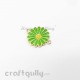 Connectors #35 - 23mm - 1/1 Rings - Green with Golden - Pack of 1
