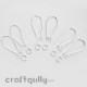 Earring - Loops With Rings - Silver - 3 Pairs