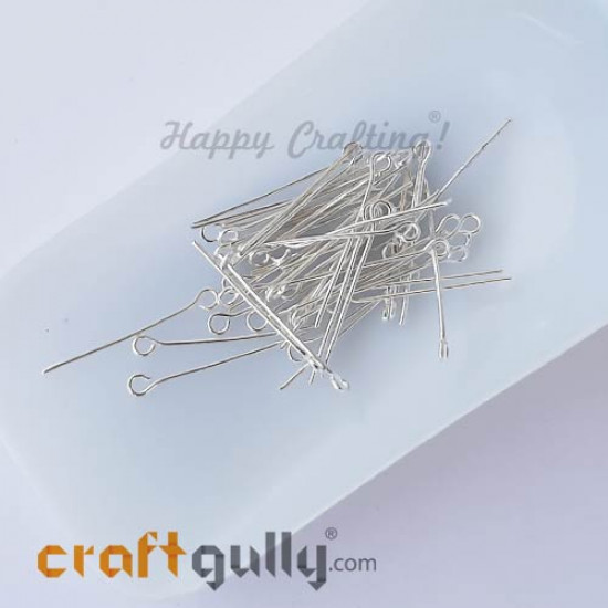 Eye Pins 26mm - Silver Finish - 10gms