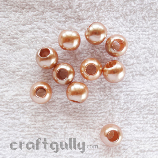 Acrylic Beads 10mm - Gold (Pack of 10)