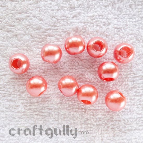 Acrylic Beads 10mm - Peach (Pack of 10)