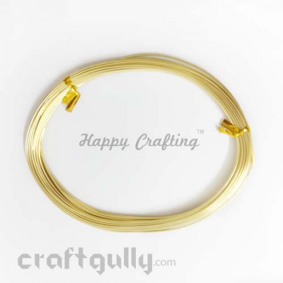 Craft Wire - Aluminium 1mm - Yellow