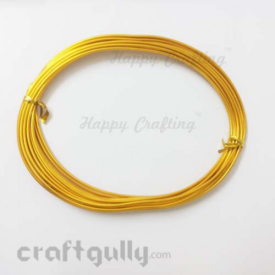 Craft Wire - Aluminium 1mm - Golden Yellow