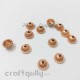 Bead Caps 8mm - Acrylic Umbrella - Rose Gold - Pack of 12