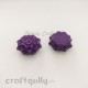 Acrylic Beads 20mm Spacer - 2 String Flower #7 - Purple - 1 Pcs