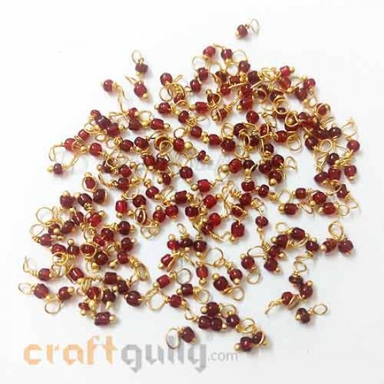 Loreals 2mm - Glass - Maroon - 5gms