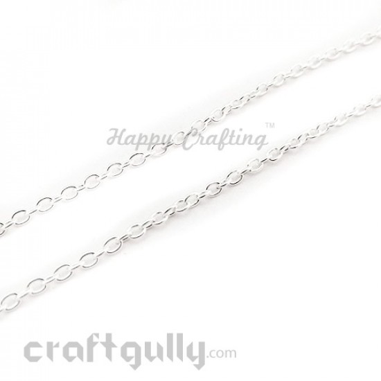 Chains Oval 5mm - Silver Finish - 34 Inches