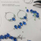 Glass Beads 9mm Drop - Transparent Light Blue - 20 Beads