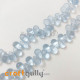 Glass Beads 9mm Drop - Transparent Light Blue - 20 Beads Glass Beads 9mm Drop - Transparent Light Blue - 20 Beads