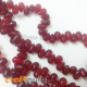 Glass Beads 9mm Drop - Transparent Dark Red - 20 Beads