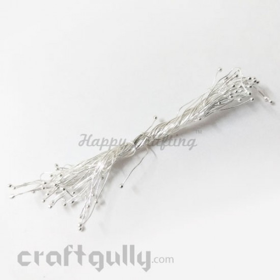 Ball Pins 70mm - Double Sided - Silver Finish - 10gms 