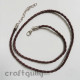 Necklace Cords - Faux Leather - Braided - Brown