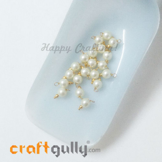 Loreals 5mm - Acrylic Faux Pearl - Cream - 20 Loreals