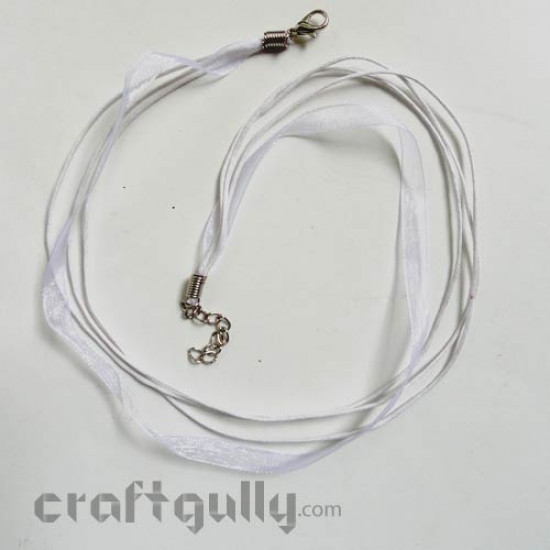 Necklace Cords - Multi Strand - White