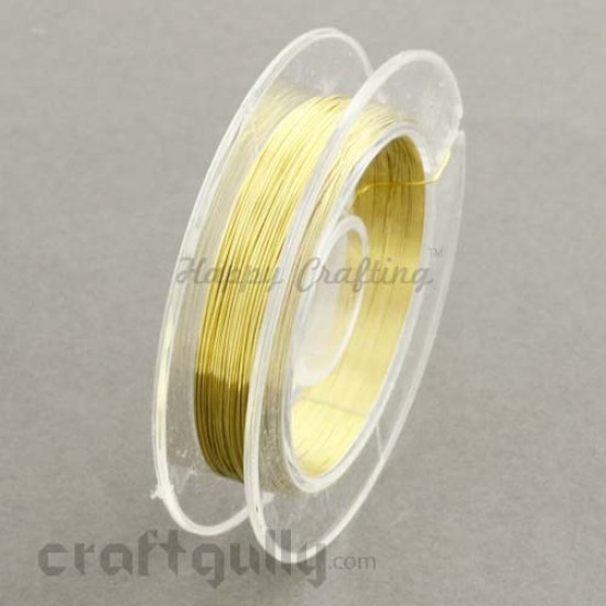 Craft Wire - Copper 0.3mm Golden - 9 meters