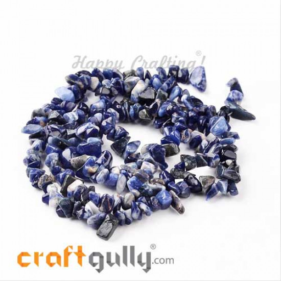 Stone Beads - Blue - Assorted Shapes - 32inches