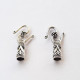 Couple Clasps #2 - 25mm - Silver Finish - 2 Sets