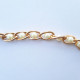 Chains 21mm Design #2 - Golden With Pearl - 1 Meter