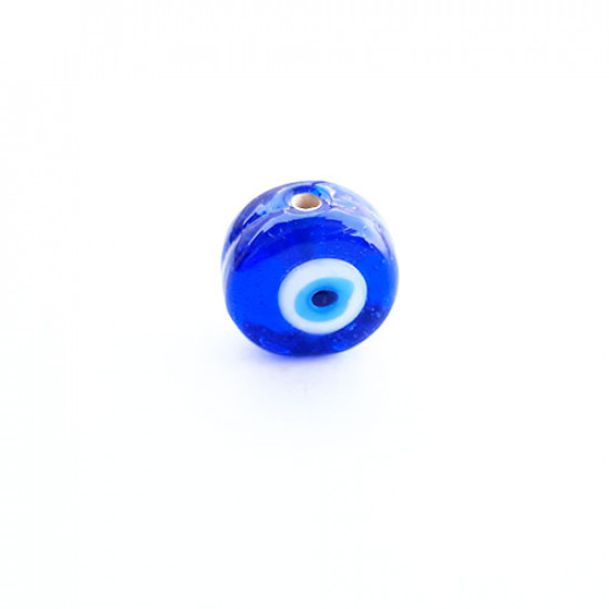 Glass Beads 17mm - Evil Eye Disc -1 Bead