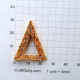 Metal Beads 30mm - Designer #14 Triangle - Golden - 1 Bead