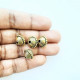 Acrylic Beads 12mm Bicone Design #19 - Antique Golden - 20 Beads