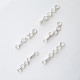Extender Chain & Hook 38mm - White Silver Finish - 10 Sets