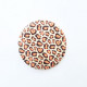 Pendant Base 50mm - Wooden Round Printed #4 - Pack of 1