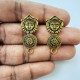 Earring Studs Design #13 - Antique Golden - 1 Pair