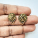 Earring Studs Design #14 - Antique Golden - 2 Pairs