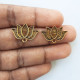 Earring Studs Design #19 - Antique Golden - 3 Pairs