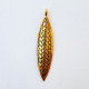 Pendant #18 - 63mm - Antique Golden - Pack of 1