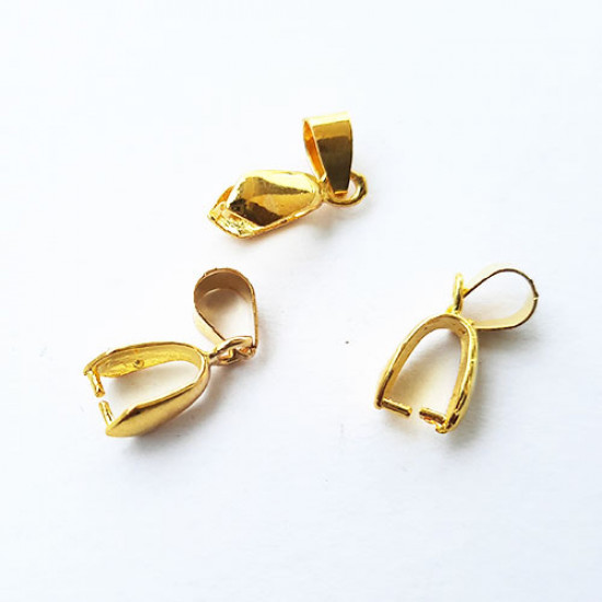 Bails 19mm Design #13 - Triangular Golden Finish - 3 Bails