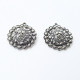 Pendant #19 - 29mm Antique Silver - Pack of 2