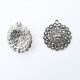 Pendant #19 - 29mm Antique Silver - Pack of 2