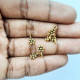 Metal Charms 9mm Flower - Golden - 10gms