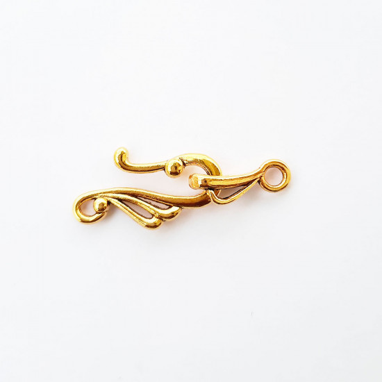 Couple Clasps #3 - 40mm - Golden - 2 Sets