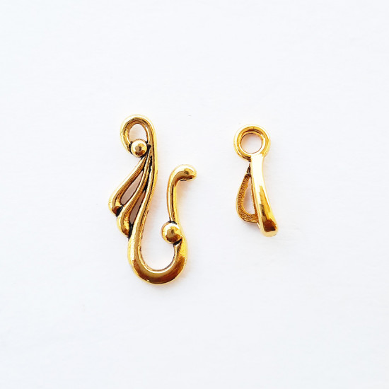 Couple Clasps #3 - 40mm - Golden - 2 Sets