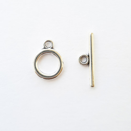 Toggle Clasps #1 - Silver - 2 Sets