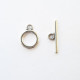 Toggle Clasps #1 - Silver Finish - 2 Sets