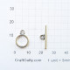 Toggle Clasps #1 - Silver Finish - 2 Sets