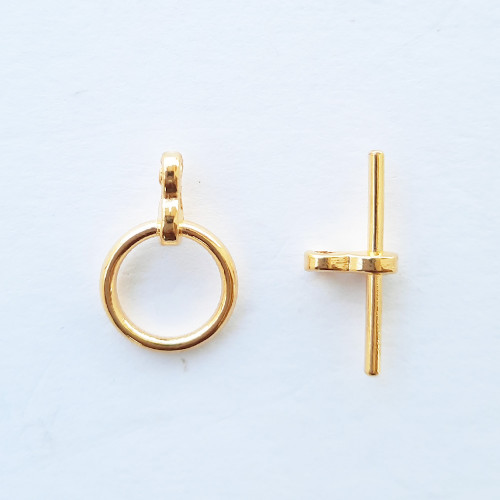 Toggle Clasps #3 - Golden - 2 Sets