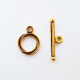 Toggle Clasps #5 - Golden Finish - 2 Sets