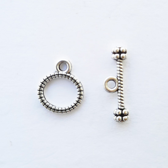 Toggle Clasps #6 - Silver - 2 Sets