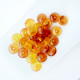 Acrylic Beads 10mm Disc - Trans. Amber Shaded - 30 Beads